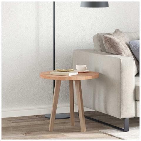 Piano del tavolo Marrone chiaro Ø 50 x 2.5 cm - Foto 2