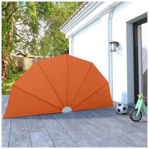 Tenda Laterale Per Terrazza Pieghevole Terracotta 160 Cm - Foto 8