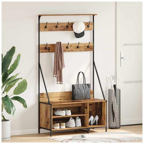 Stendibiancheria Legno vecchio 100 x 41 x 184 cm - Foto 2