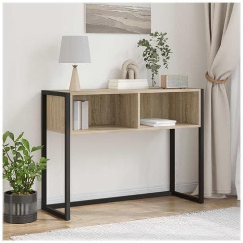 Tavolino Sonoma 100 x 36 x 75 cm Legno multistrato - Foto 2