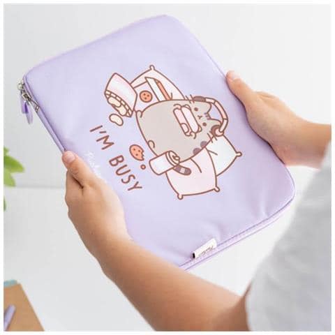 Custodia Per Tablet 11"" Con Motivo I’m Busy Interno Morbido Antigraffio, Lavanda - Foto 5
