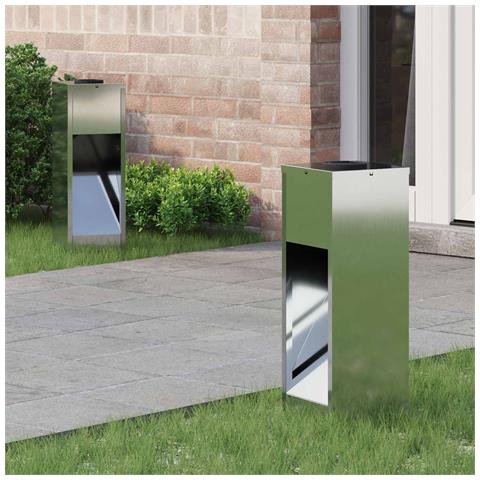 Lucina LED Solare da Percorso 2 pcs Argento Zincato - Foto 2