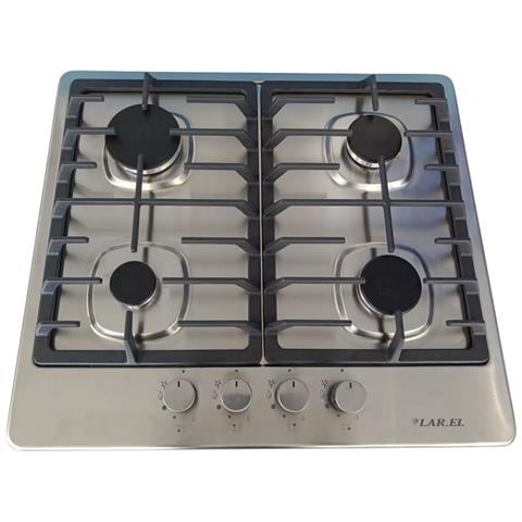 Piano cottura da Incasso a Gas 4 fuochi 60cm Inox /ghisa L848G - Foto 1