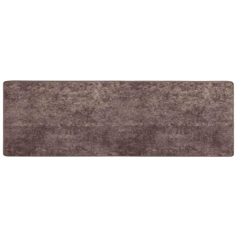 Runner Tappeto MARSA Grigio 350 x 100 cm Poliestere e PVC - Foto 1