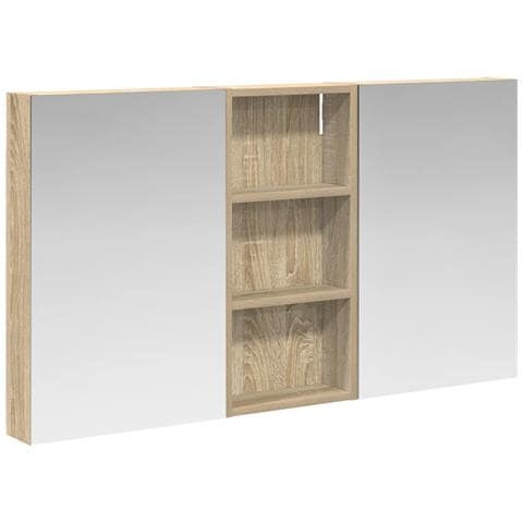 Set di Armadi da Bagno con porta 3 pcs 110 x 10,5 x 60,5 cm - Foto 1