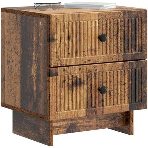 Armadio da Notte 2 pcs Legno antico 43 x 34,5 x 47,5 cm - Foto 2