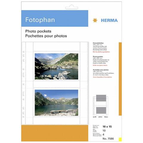 fotophan 10x15 orizzontale bianco 10 fogli 7586 - Foto 1