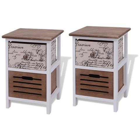Comodini 2 Pezzi In Legno - Foto 1