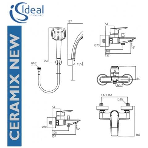 Ceramix New A6547aa Miscelatore Esterno Vasca - Foto 2