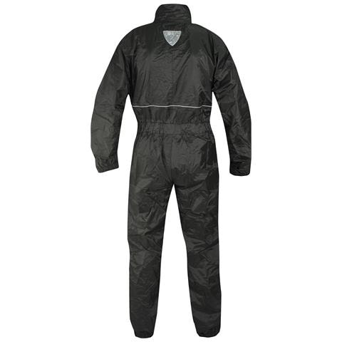 Tuta Intera Anti Pioggia Acqua Impermeablie Ripieghevole Marsupio Moto Nero 3xl - Foto 2