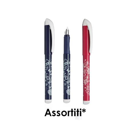 Penna Stilografica Easy Inchiostro Blu Fusto Fantasie E Colori Assortiti - Foto 1