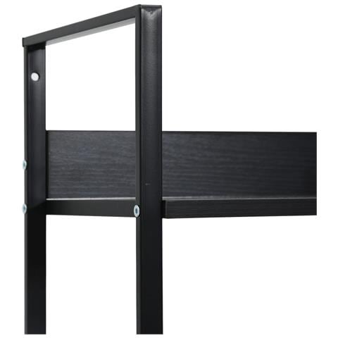 Scaffale Libri 3 Ripiani Nero 60x27,6x90,5 cm Legno Multistrato - Foto 2