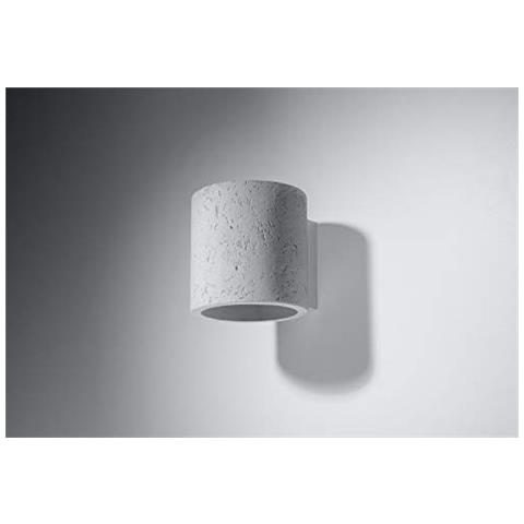Sollux Sl. 0486 - Lampada Da Parete Orbis Betton, Moderna Luce A Led Grigia Per Soggiorno, Camera Da Letto, Bagno, Corridoio, Ufficio, Attacco G9, Colore: Grigio - Foto 2