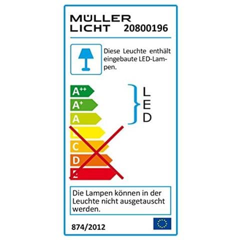 120 Centimetri Müller Luce Aqua Promo Plafoniera Led - Lampada Da Soffitto E Pareti Un Led Per Ambienti Umidi - Luce Bella Bianco Neutro (4000k) Per L'ideale Luce Di Lavoro - 1x18w Tubi Led - Ip65 - Grigio - Foto 2