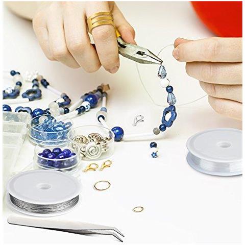 Monili Che Fanno Kit I Monili Che Trovano Starter Corredo Di Attrezzi Con Le Pinze Per I Monili Che Fanno Per Riparazione Del Mestiere Di Diy - Foto 2