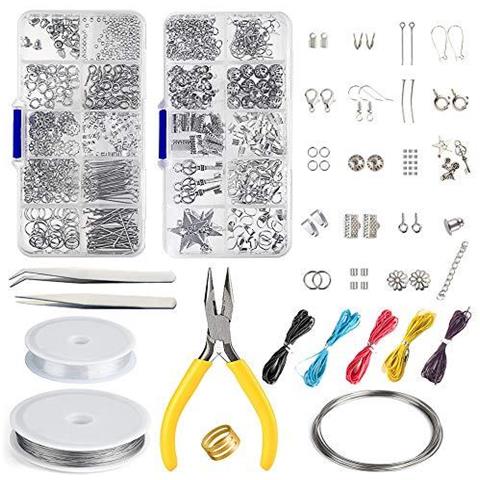 Monili Che Fanno Kit I Monili Che Trovano Starter Corredo Di Attrezzi Con Le Pinze Per I Monili Che Fanno Per Riparazione Del Mestiere Di Diy - Foto 1