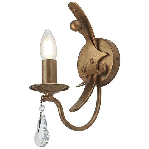 Applique A 1 Candela - Patina Oro, E14 - Foto 3
