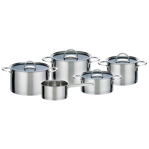 Elegance - Batteria Di Pentole In Acciaio Inossidabile Da 9 Pezzi - Tutti I Piani Cottura A Induzione - Foto 1