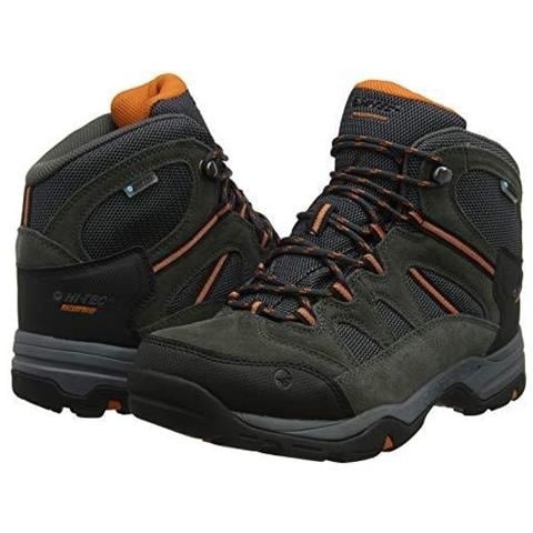 Uomo Banderra Ii Wp Larga High Rise Scarpe Da Trekking Grigio Antracite Grafite Arancio Bruciato 51 7 Uk - Foto 4