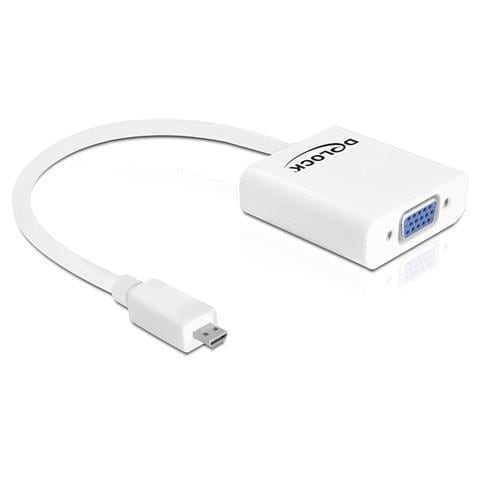 65347 19-p HDMI-micro D M 15-p VGA F Bianco cavo di interfaccia e adattatore - Foto 1