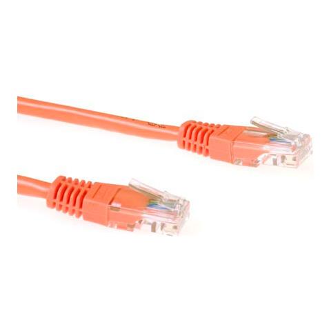 Cavo Rete IB4500 - Categoria 5e - 50 cm - 1 x RJ-45 Maschio Rete - 1 x RJ-45 Maschio Rete - Cavo patch - Arancione - Foto 1