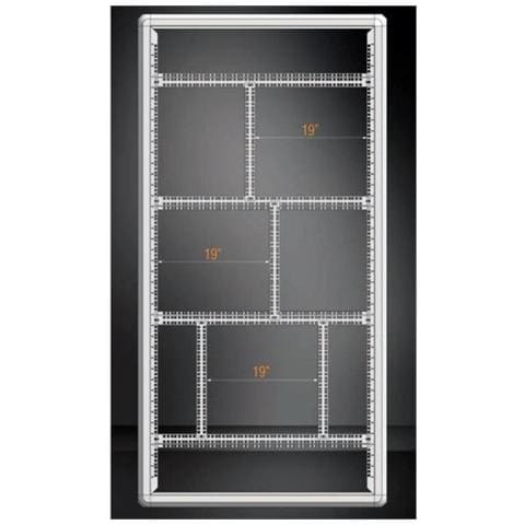 Barre dii Supporto Orizzontale per Armadi Rack 19'' Colore Argento - Foto 2