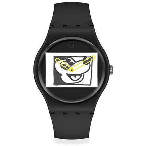 Mod. Mickey Blanc Sur Noir - Foto 1