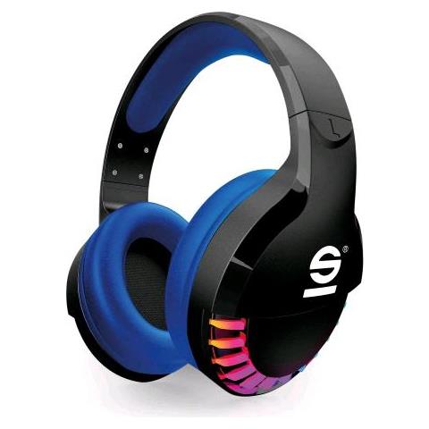 Sparco SPWHEADPHONE cuffia e auricolare Wireless A Padiglione Giocare USB tipo-C Nero, Blu - Foto 1