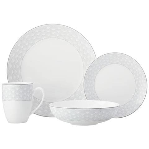Maxwell & Williams Harlequin Coupe Dinner - 16 Pcs. - Grey - Foto 1