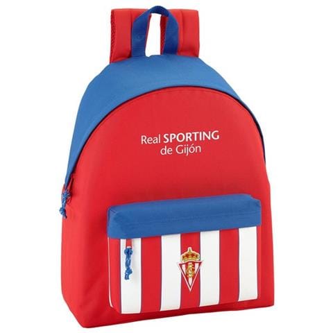 Zaino Scuola Real Sporting De Gijón Bianco Rosso - Foto 1