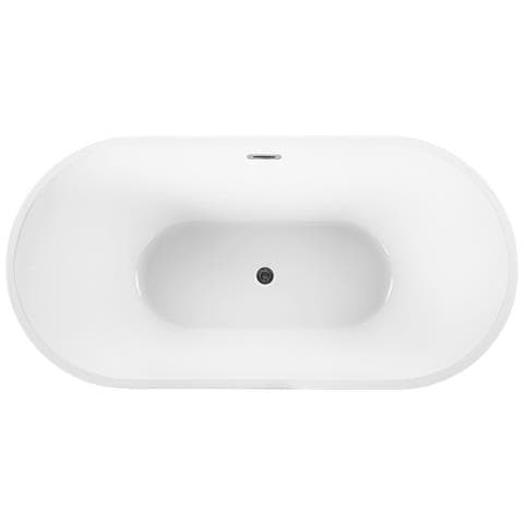 Vasca Da Bagno Freestanding Havana 150 X 75 Cm Nero /bianco - Foto 2