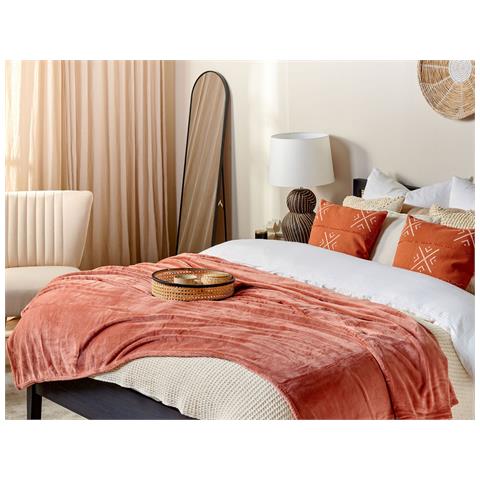 Coperta Bayburt 150 X 200 Cm Corallo - Foto 1