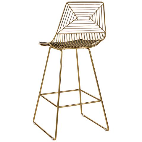 Set Di 2 Sgabelli Metallo Oro Bisbee - Foto 8