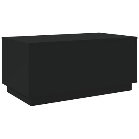 Tavolino Da Soggiorno Con Luci Led Nero 90x50x40 Cm - Foto 3