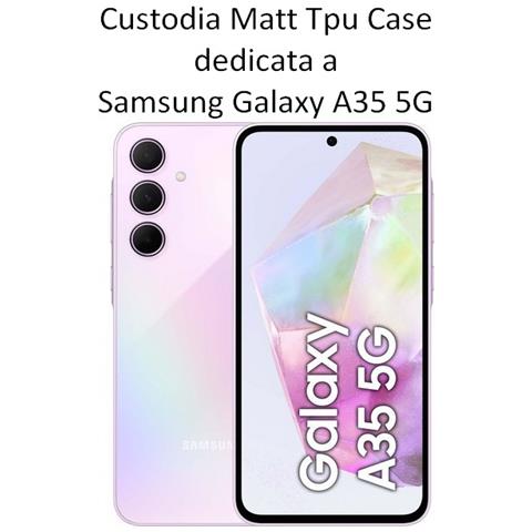 Custodia Tpu Silicone Cover Case Per Samsung Galaxy A35 5g Black - Foto 2