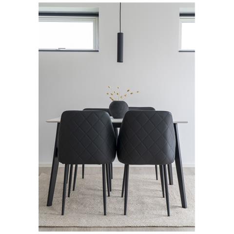 Lampada A Sospensione Paris - Nero - Metallo - 6x6x28 Cm - Foto 2