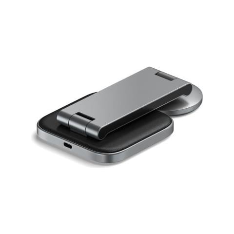 Qi2 Space Grey 15W Supporto di Ricarica Wireless MagSafe Pieghevole 2 in 1 - Foto 3