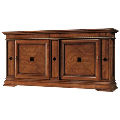 Madia Credenza In Legno 2 Porte Scorrevoli 2 Cassetti Push-Pull L. 234 P. 59 H. 114 - Foto 1