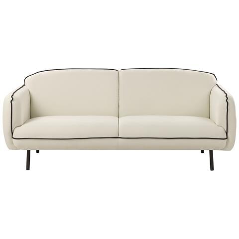 Divano 3 Posti Tonsberg Tessuto Beige Chiaro - Foto 2