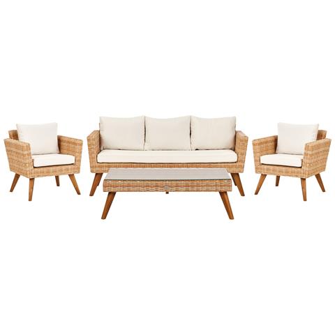 Rattan Sintetico Salotti Grandi Bianco Sporco Vittoria - Foto 2