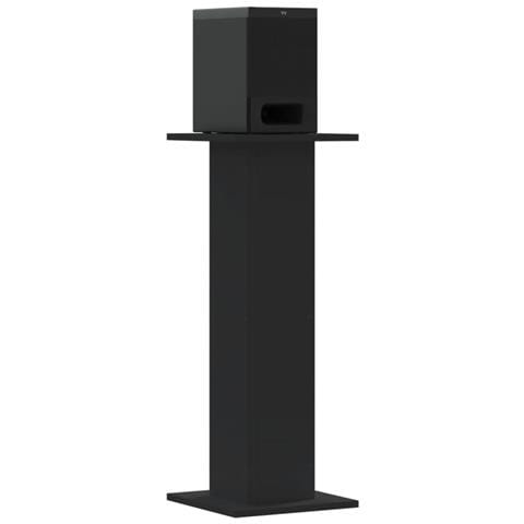 Supporti Altoparlanti 2 Pz Neri 30x30x80cm In Legno Multistrato - Foto 3