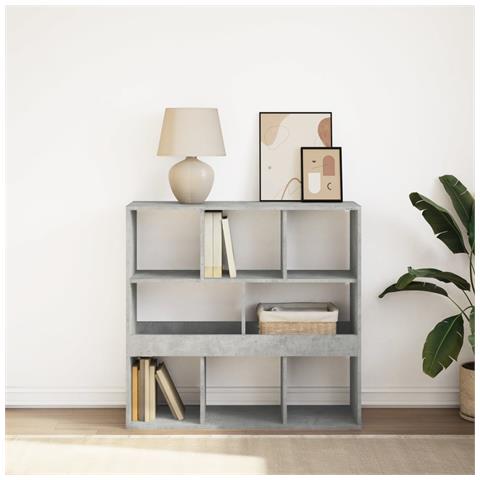 Libreria /divisorio Grigio Cemento 100x33x94,5 Cm - Foto 1