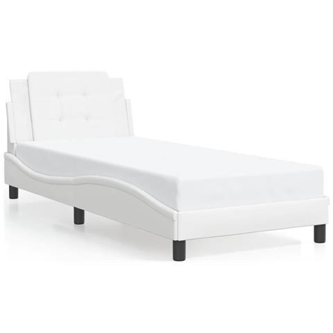 Giroletto Con Luci Led Bianco 80x200 Cm In Similpelle - Foto 8