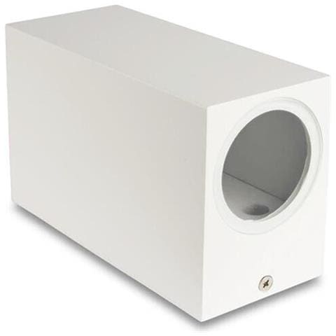Applique Da Parete Interno Esterno Ip65 Porta Faretto Gu10 Es55b Bianco - Foto 2