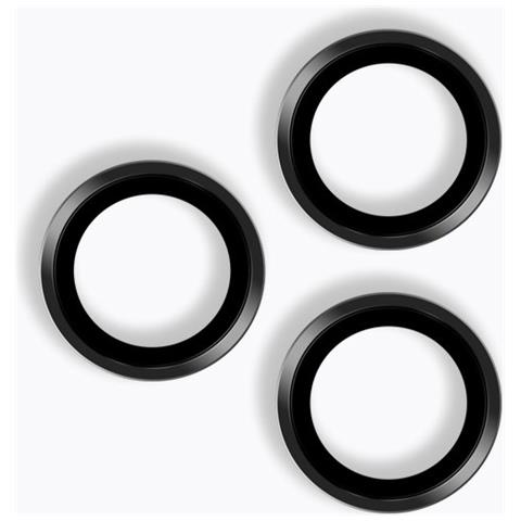 Proteggi Lenti In Metallo (confezione Da 3) Per Iphone Black Iphone 16 Pro / 16 Promax - Foto 3