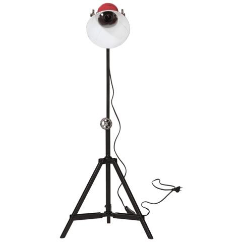 Lampada Da Terra 25 W Rosso Anticato 35x35x65/95 Cm E27 - Foto 3