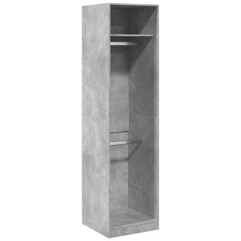 Armadio Grigio Cemento 50x50x200 Cm In Legno Multistrato - Foto 2