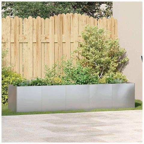 Fioriera 200x40x40 Cm In Acciaio Zincato - Foto 3