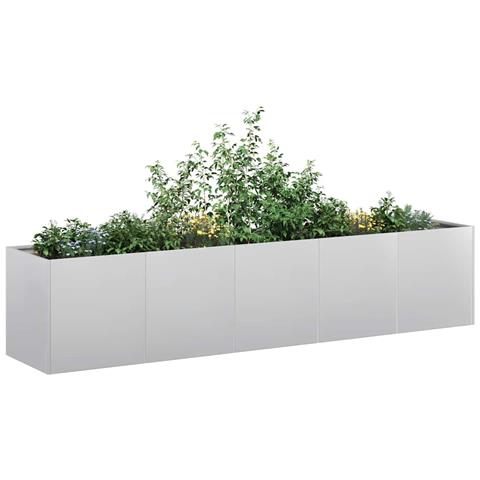 Fioriera 200x40x40 Cm In Acciaio Zincato - Foto 1