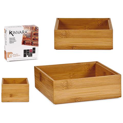 Organizzatore Impilabile In Bambù 15x15 Cm. - Foto 1